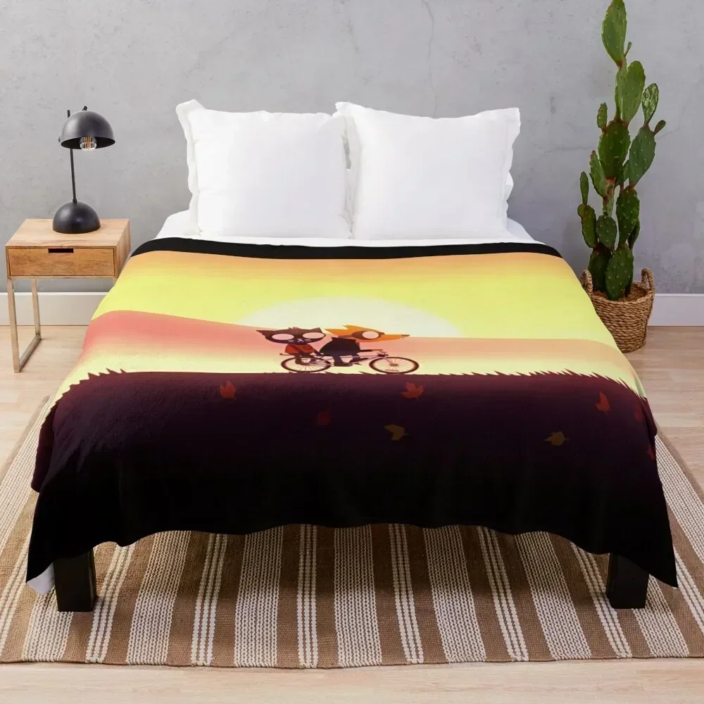

Night in the woods cycles poster HD Throw Blanket All Season Soft Lightweight Blanket for Home
