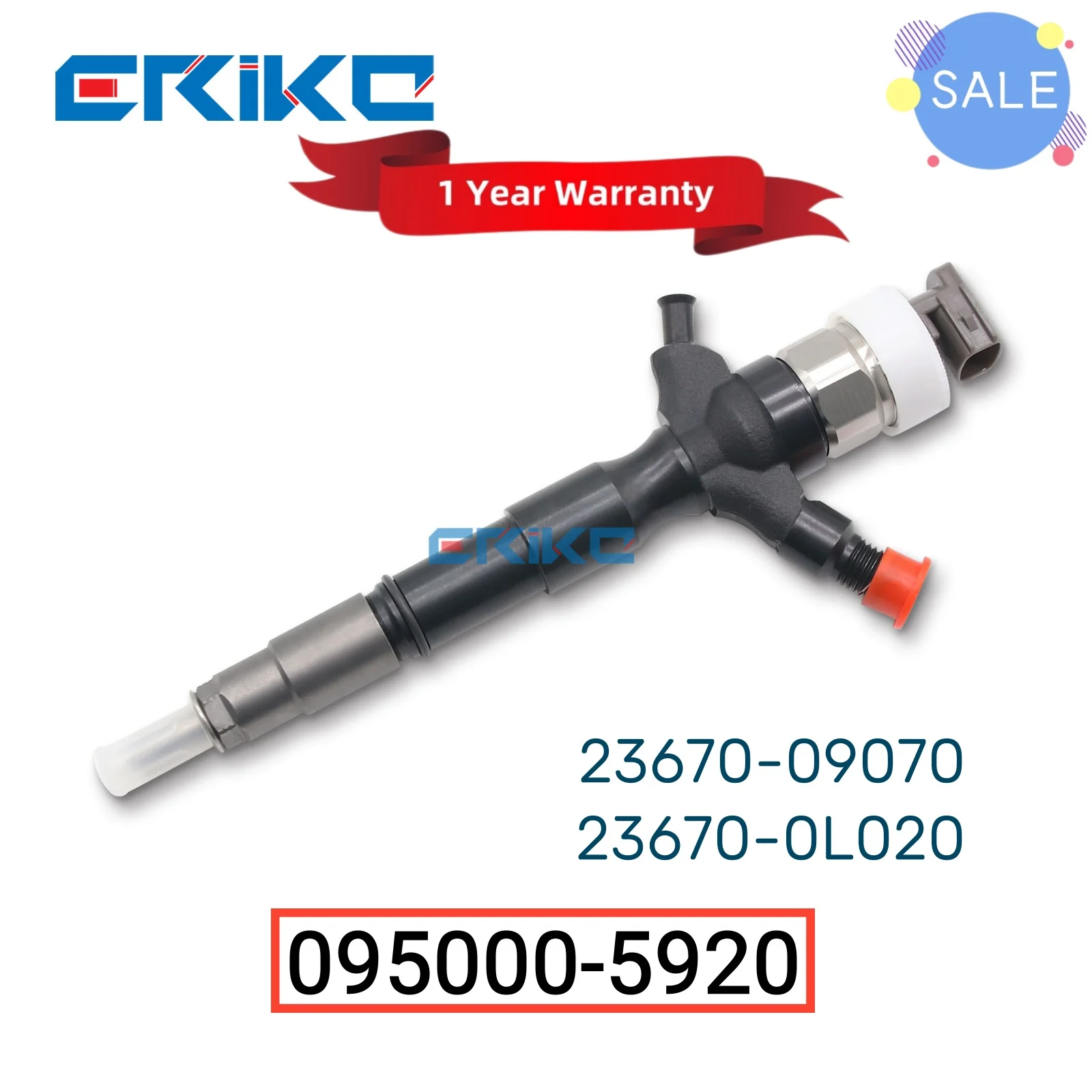 

095000-5921 Fuel Common Rail Injector 095000-5920 Engine Oil Injector 23670-09070 Diesel Rail 23670-0L020 for Toyota Hiace