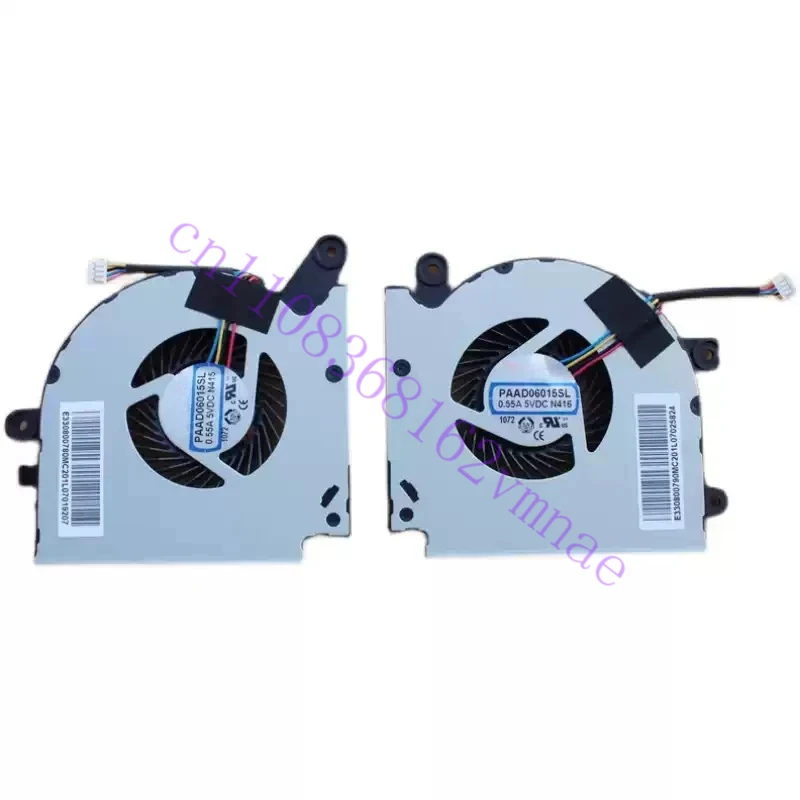 Laptop CPU GPU Cooling Fan PAAD06015SL 0.55A 5VDC N415 N416 for MSI GF75 MS-17F1 17F2 17F4 17F5