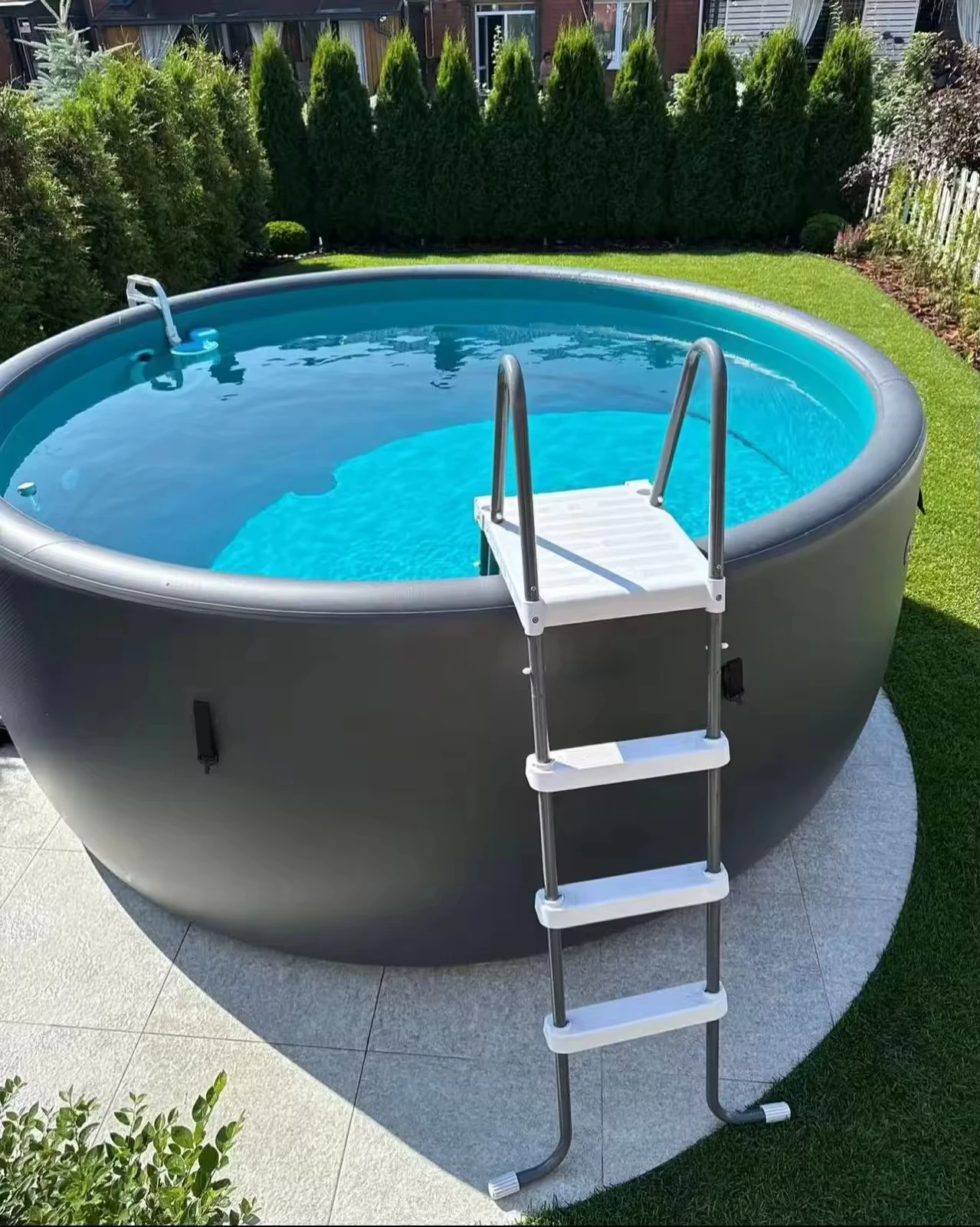 Custom Drop Stitch PVC Inflatable Swimming Pool Commercial & Residential Use for Spa and Backyard Swim