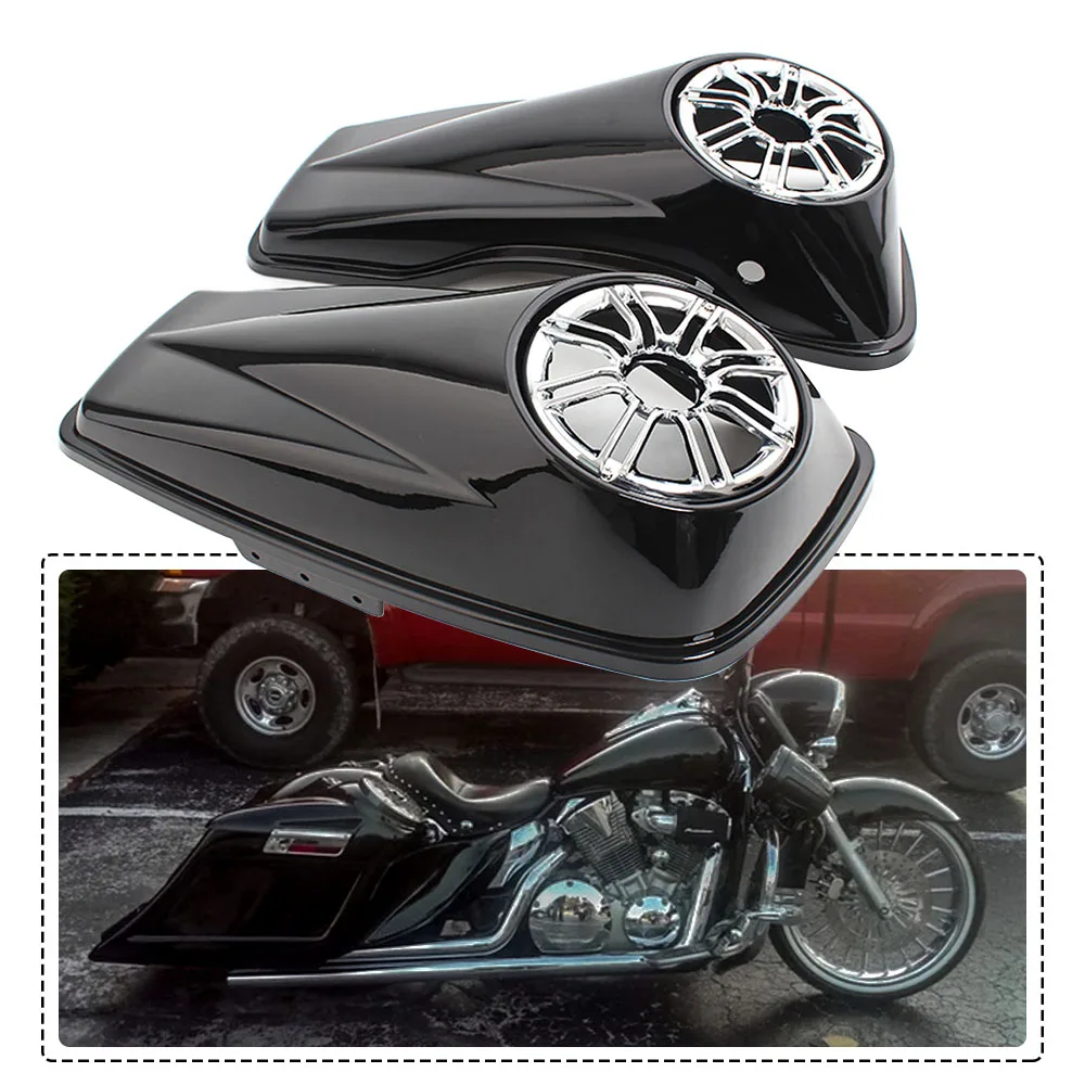 For Harley Touring Electra Glide Street Glide Road King Ultra Classic FLHTCU 2014-21 Motorcycle 6.5 Inch Saddlebag Speaker Lids