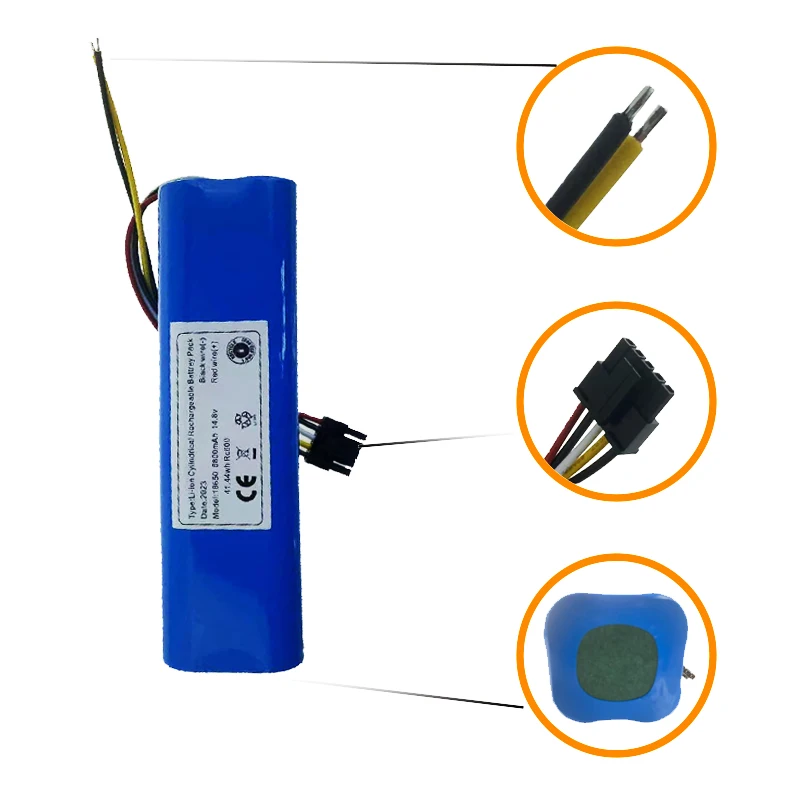 Nuova batteria agli ioni di litio da 6800mAh per CECOTEC CONGA 4090 4490 4690 4590Robot aspirapolvere 14.8V 18650 4 s2p