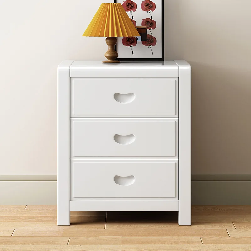 

Modern Luxury Vintage Walnut Bedroom Furniture Nightstand Bedside Table with Drawer