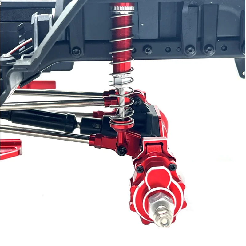 Amortiguador hidráulico de aceite para WLtoys 104006 104010 104020 104026 piezas de mejora de Metal modelo Rc coche trepador camión Buggy