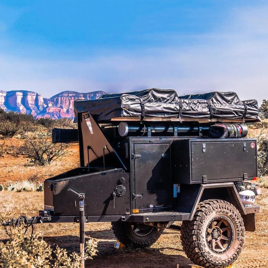 2026 Compact Offroad Trailer Camping Travel Camper with Slide Out Kitchen