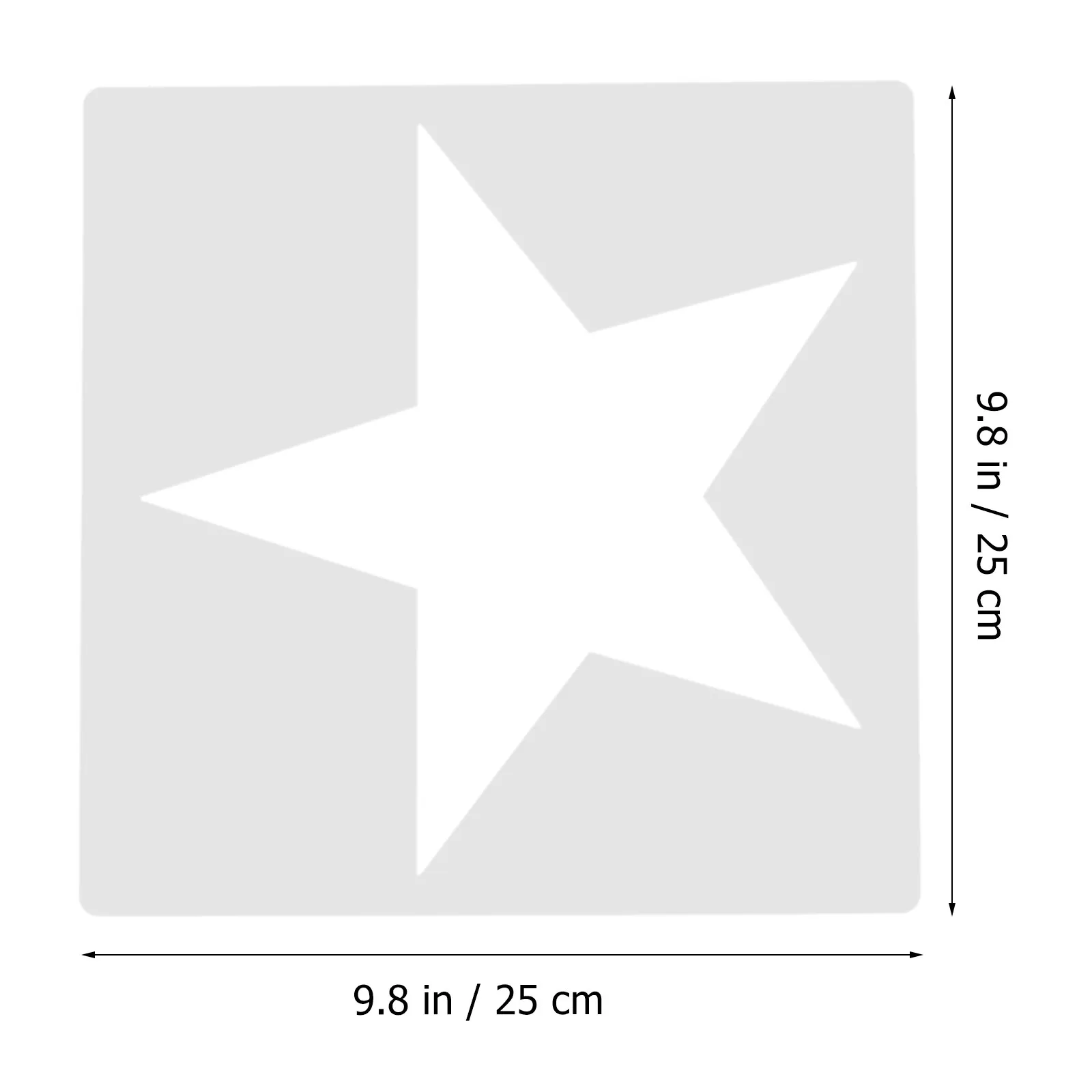 8Pcs Star Stencils for Painting Drawing Stencils Set DIY Craft Template Plastic Reusable Washable Hollow Stars Stencil for
