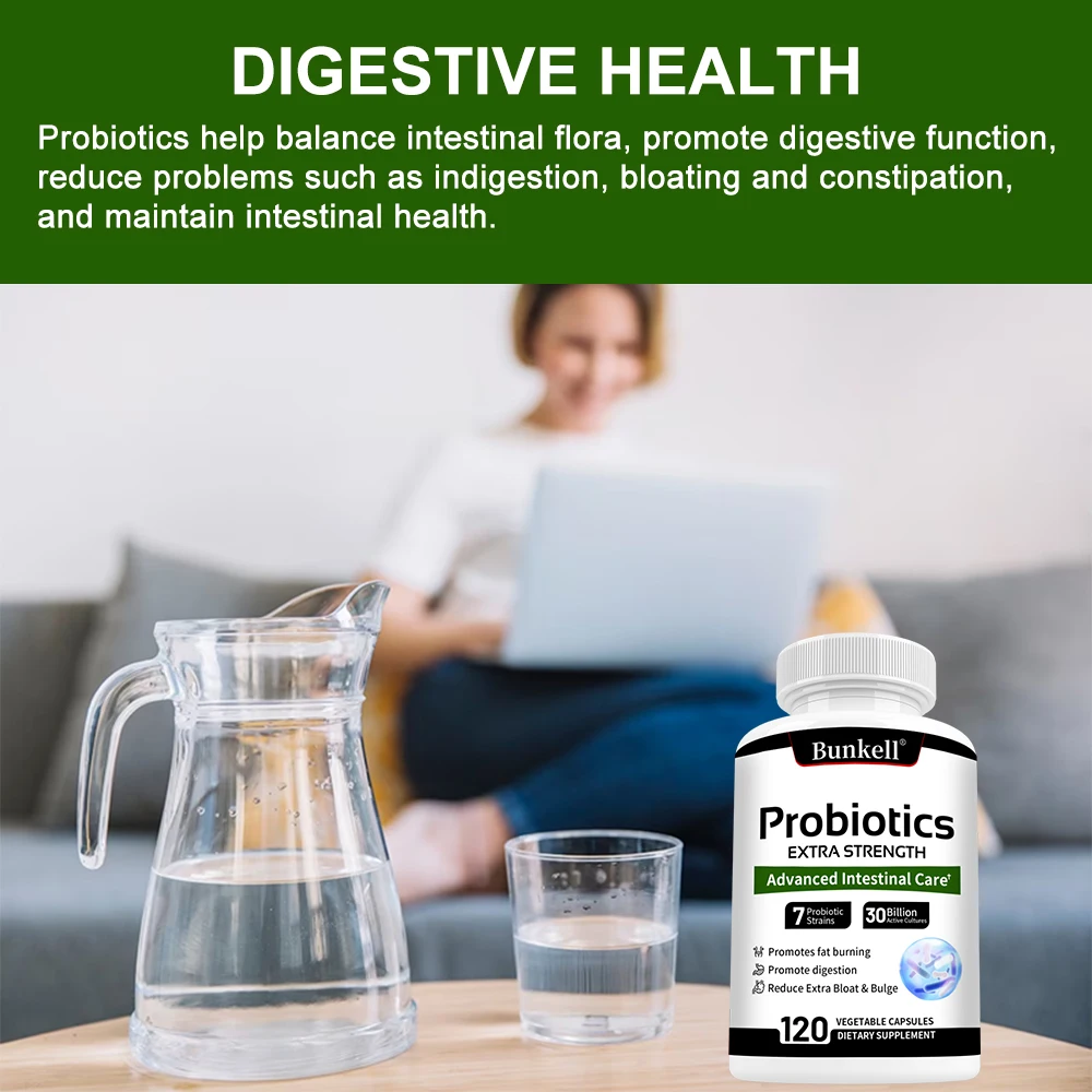 Probiotic Supplement - Helps Burn Fat Metabolism & Promotes Nutrient Digestion and Gut Health for Adult Men&Women