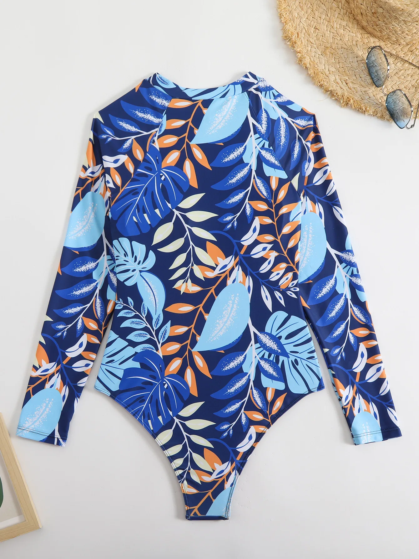 2025 nuevo traje de surf Sexy de manga larga, traje de baño de una pieza para mujer, traje de baño con cremallera, traje de baño femenino, ropa de playa, traje de baño