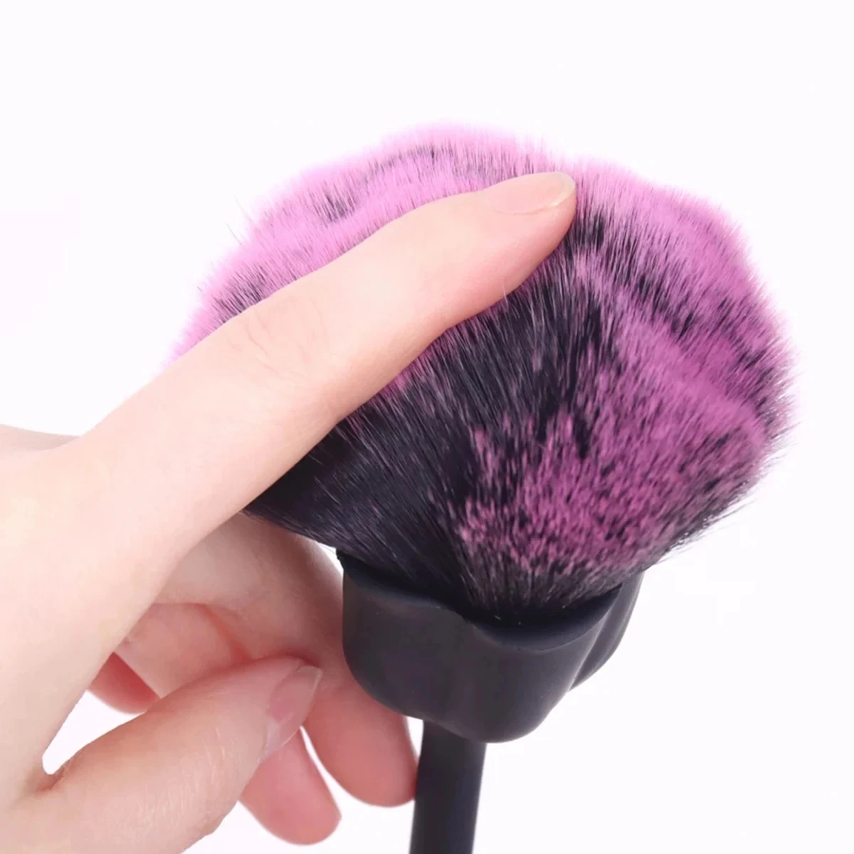 Pink Rose Soft Brush For Manicure Nail Art Dust Brush Nail Dust Brush Gel Polish Dust Cleaning Brushes Nail Accesories Tools