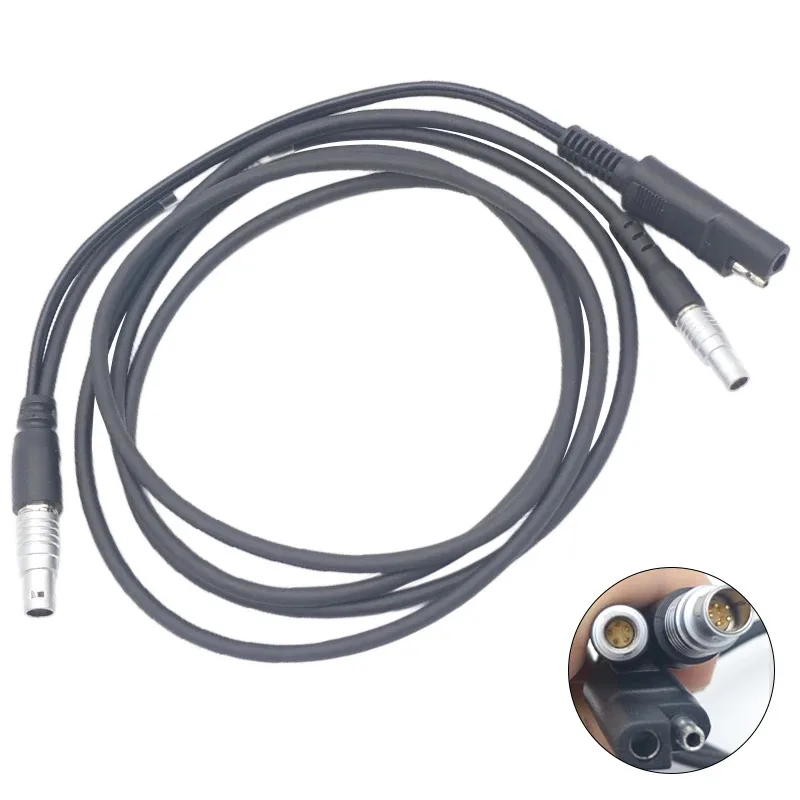 FOIF GNSS RTK 5-Pin Data Transmission Cable Power Cable for External Radio 220V Power Adapter