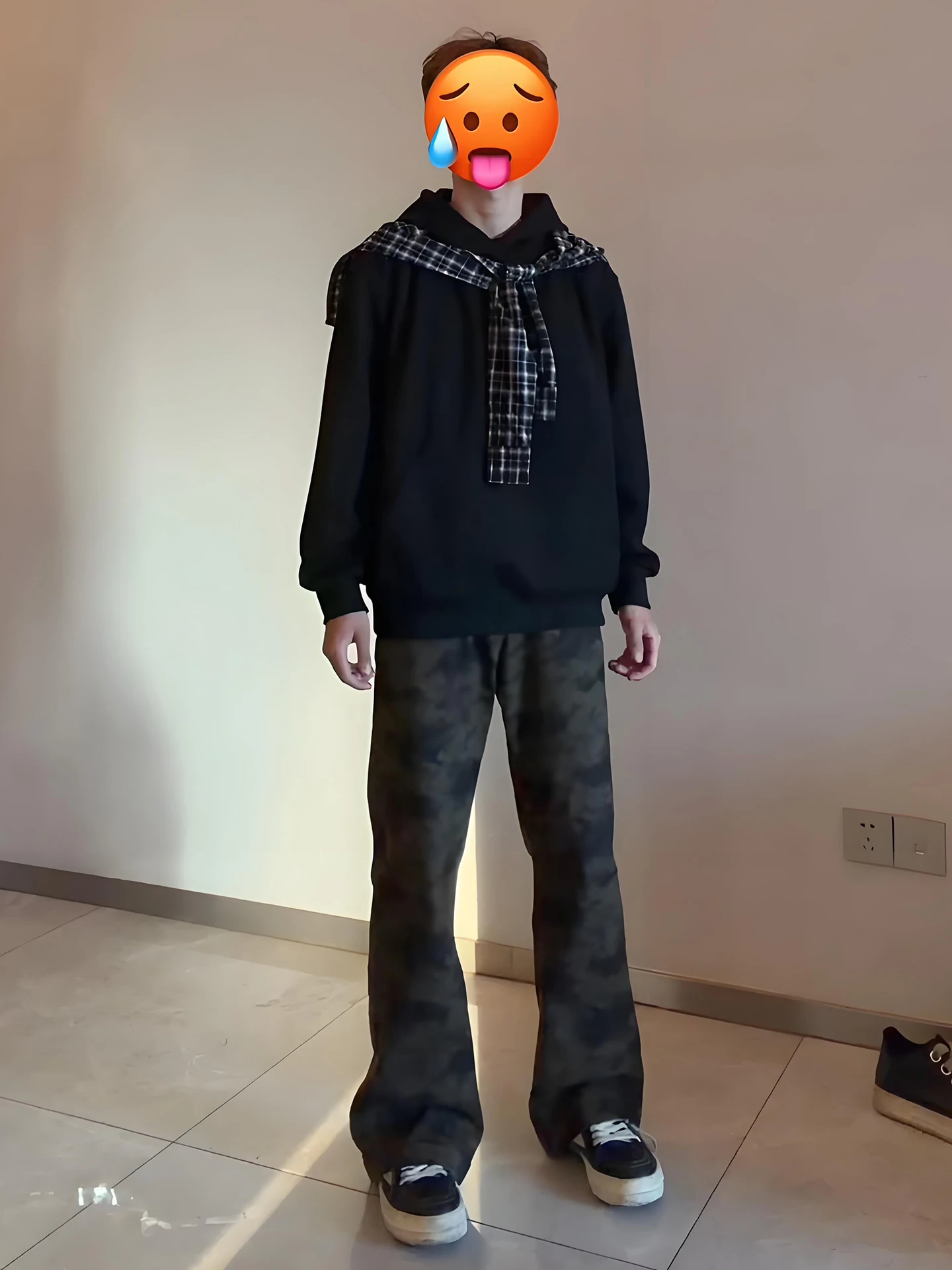 

Retro American Camouflage Jeans Men's Winter Workwear Straight Leg Loose Long Trousers Faionable Casual Pants for Teens