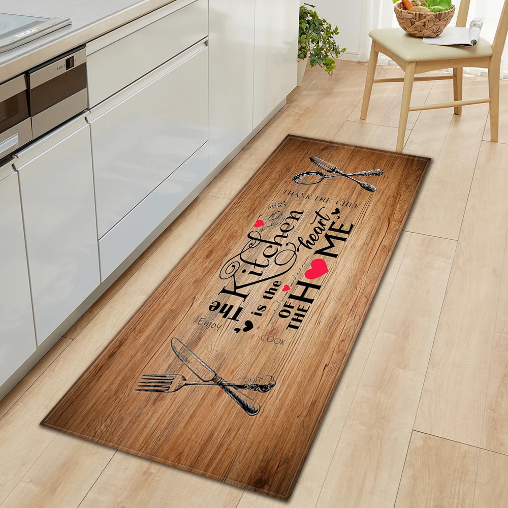 Kitchen Foot Mat Home Entrance Doormat Living Room Bedroom Balcony Floor Decoration Carpet House Bath Hallway Door Anti-Slip Rug