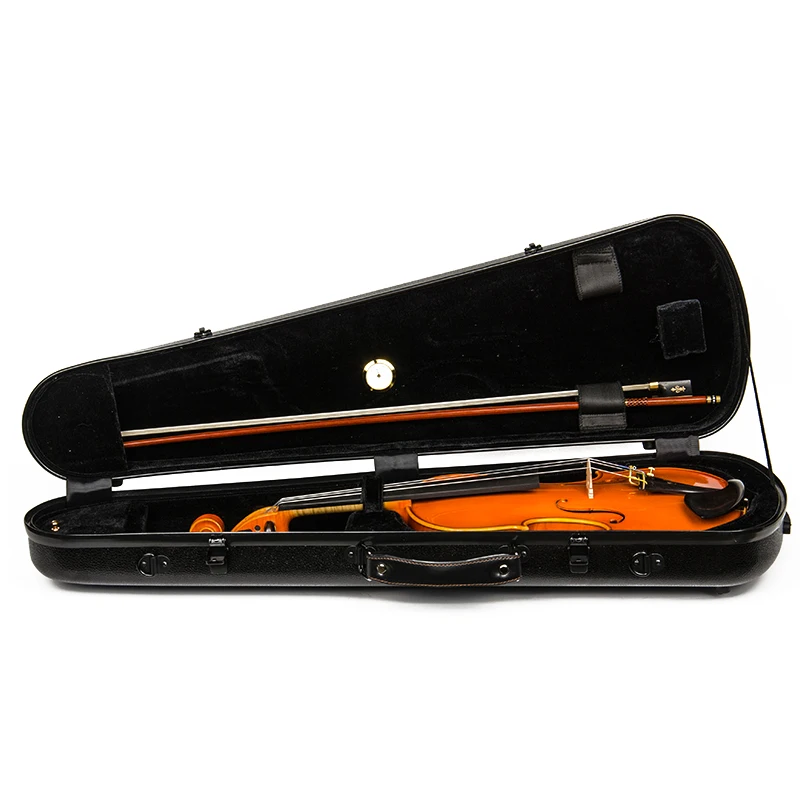 CHRISTINA Violin Case 4/4 Size Dark Gray/White/Black Available Triangular Lightweight Waterproof Carbon Fiber Double Shoulder