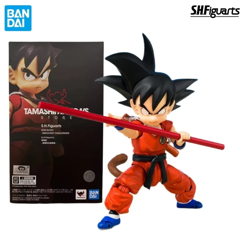 

Original Bandai S.H.Figuarts Dragon Ball Son Goku Innocent Challenger Original Anime Action Figure Model Collectible Toys Gift