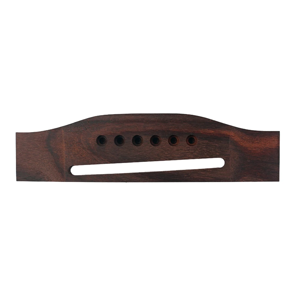 

Rosewood Bridge For Acoustic Folk Classical Replacement Parts Slotted Pre-Drilled Fit 34/36/38 Inch Vintage Style Saddle