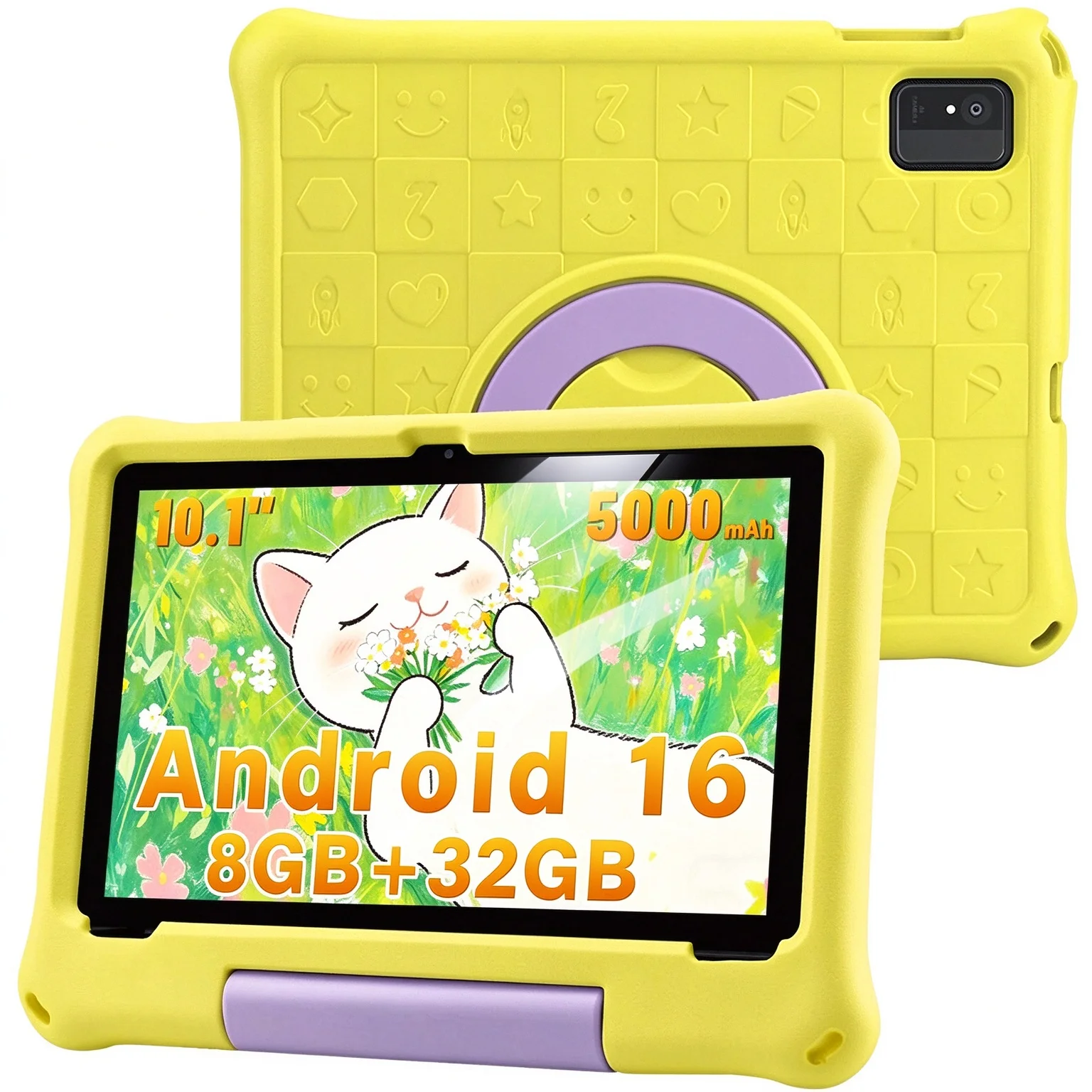 ANRY Android 16 Kids Tablet 10 Inch Octa Core 8GB RAM 32GB ROM IPS HD Display WiFi Bluetooth GMS Google Play Learning Tablet
