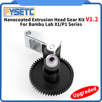 FYSETC Upgraded v1.2 Nanocoated Gear Kit High Precision and High Hardness 3d Printer Replacement Part for Bambu X1 P1 3D Printer