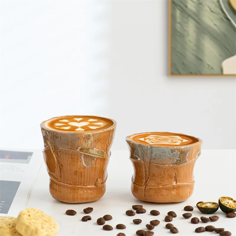 Rustic Ceramic Espresso Cup Handcrafted With Professional Feel Ideal Italian Coffee Tasting