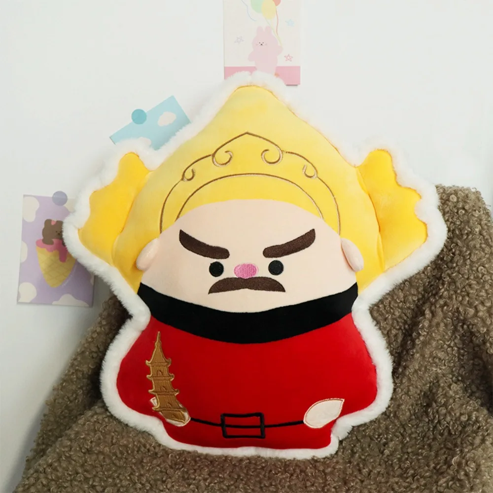 

Guan Gong Wealth God Plush Pillows The King of the Tower God of Wealth Plush God of Longevity Toy Decorative Kawaii