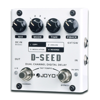 JOYO D-SEED Dual Channel Digital Delay Effector Delay Guitar Effects Pedal with TAP Tempo Function 4 Delay Modes