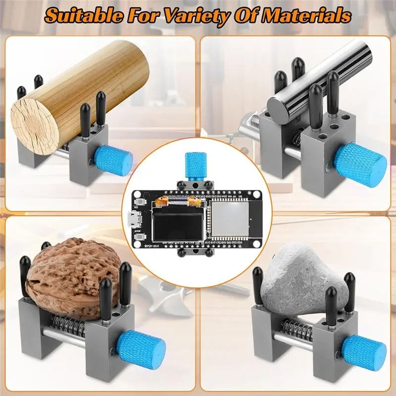 ABZC-Metal Handy Mini Vise Clamp,Universal Drill-Press Vice Grip With 10X Alternative Holes For Scale Model Hobby