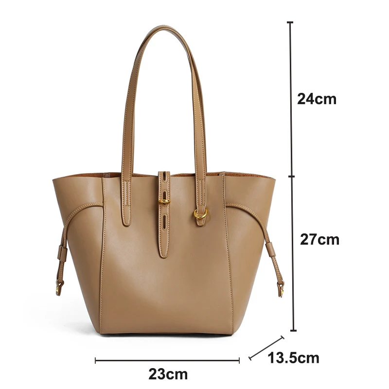 Cowhide Women\'s Tote Bag 2024 New Large Capacity Luxury Designer Genuine Leather Women Shoulder Bags Fashion Ladies Handbags