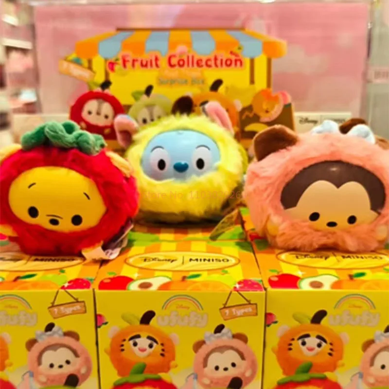 New Miniso Disney Ufufy Fruit Collection Vinyl Plush Blind Box - Trendy Surprise Toy Gift Sfor Girls Garage Kit Pendant Ornament