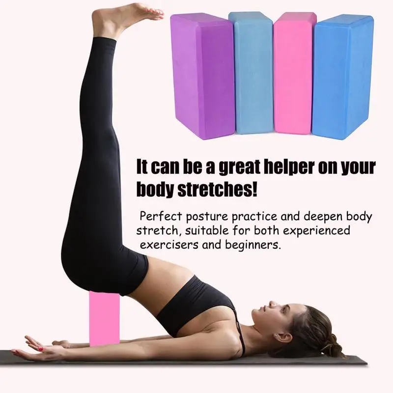 Gym Yoga Blocks EVA Foam Brick Training Exercise Fitness Tool Pilates Yoga Bolster Pillow Cushion Stretching Body Shaping Blocks