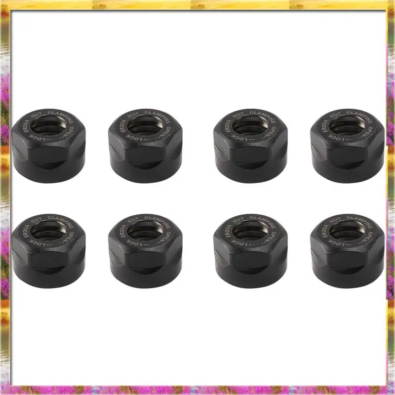 

ABSU 8X ER20 Collet Clamping Nuts For CNC Milling Chuck Holder Lathe