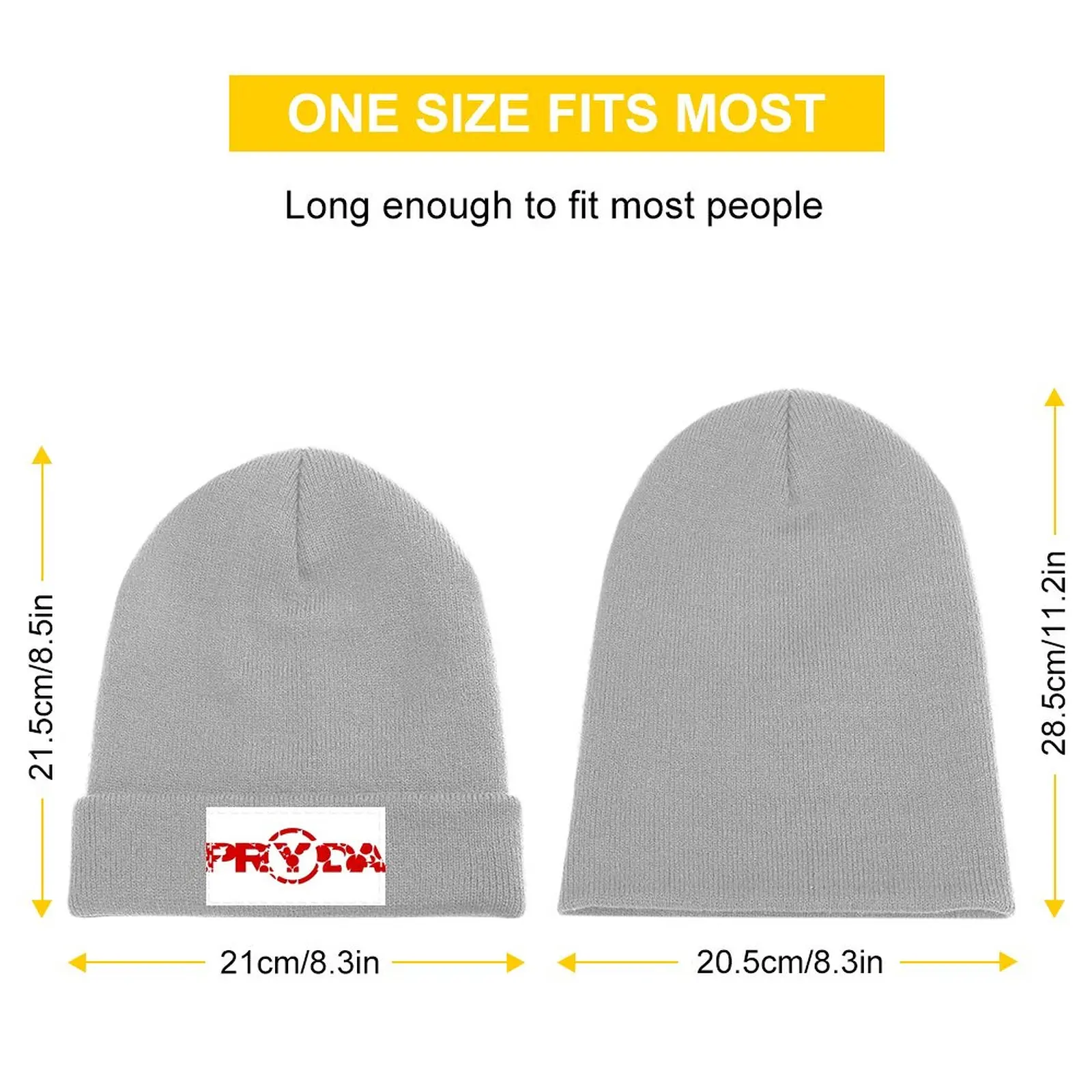 Eric Prydz Red Pryda logo Knitted Hat Fashion Beach black Hat For Man Women's