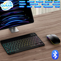 New 10 Inch Mini Backlit Bluetooth Keyboard and Mouse For iPad Xiaomi Samsung iOS Android Windows Tablet Phone Wireless Keyboard