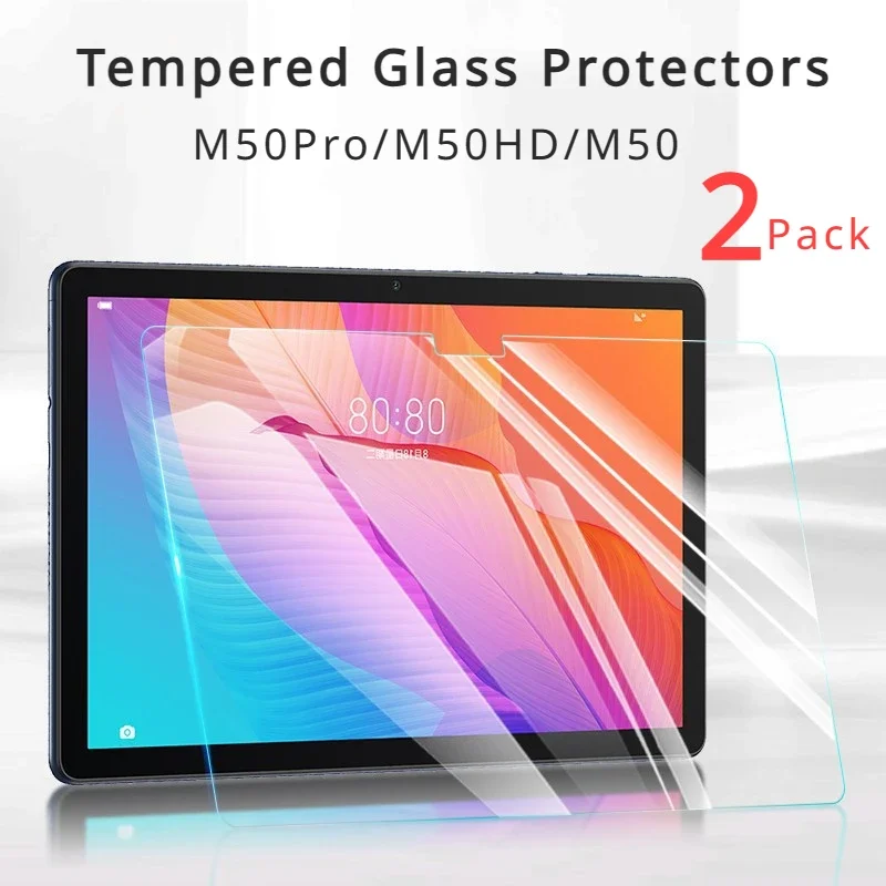 

2PCS Tempered Glass Protector for Teclast M50 HD Pro M50HD Screen Protector 9H Anti-Scratch HD Clarity Protective Films