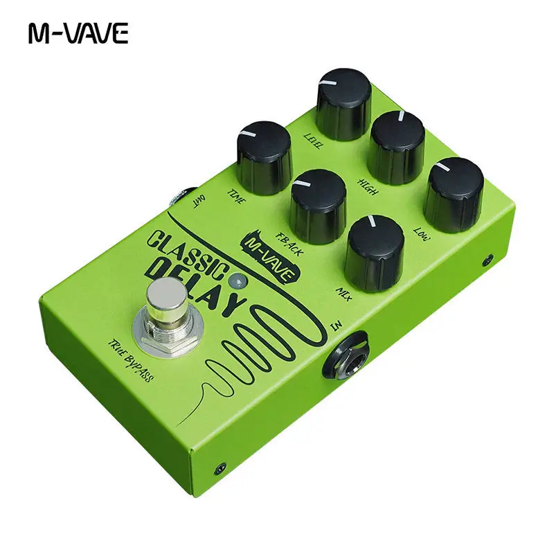 In-Stock M-Vave Classic Delay Guitar Effect Pedal, 600ms Delay Time True Bypass For Electric Guitar & Bass Pedalboard view 6