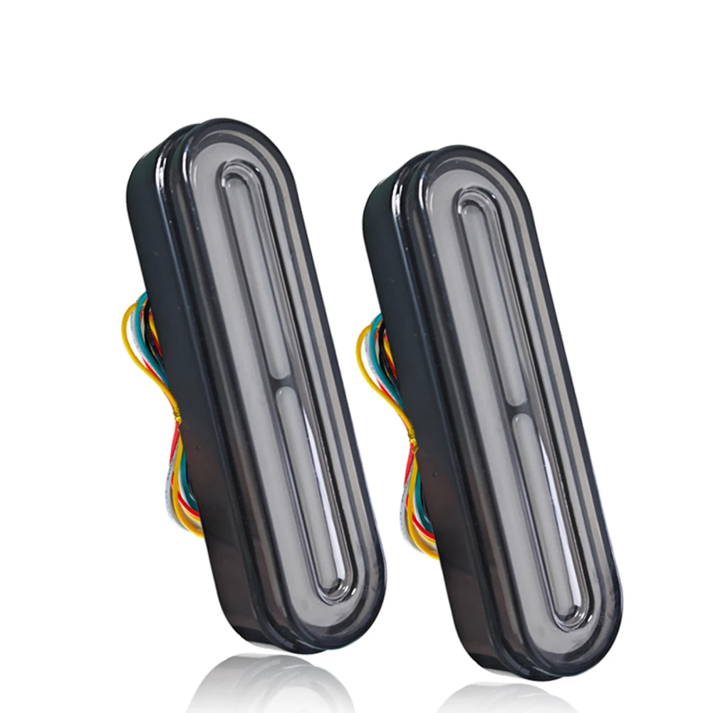 For Electric Motorcycle Brake Tail Light 10 to 80 Volt 60 LED with Flowing Yellow Turn Signals and Brake Flash