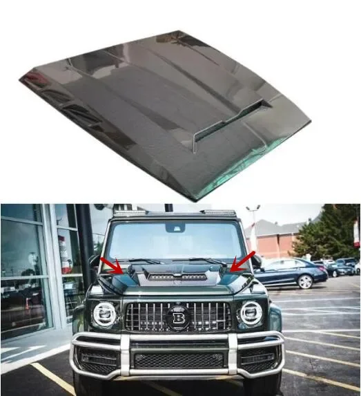 

New！ FRP / Carbon Fiber Car Front Bonnet Engine Hood Vent Cover For Mercedes-Benz G-CLASS W464 G350 G500 G550 G63 AMG 2019-2023