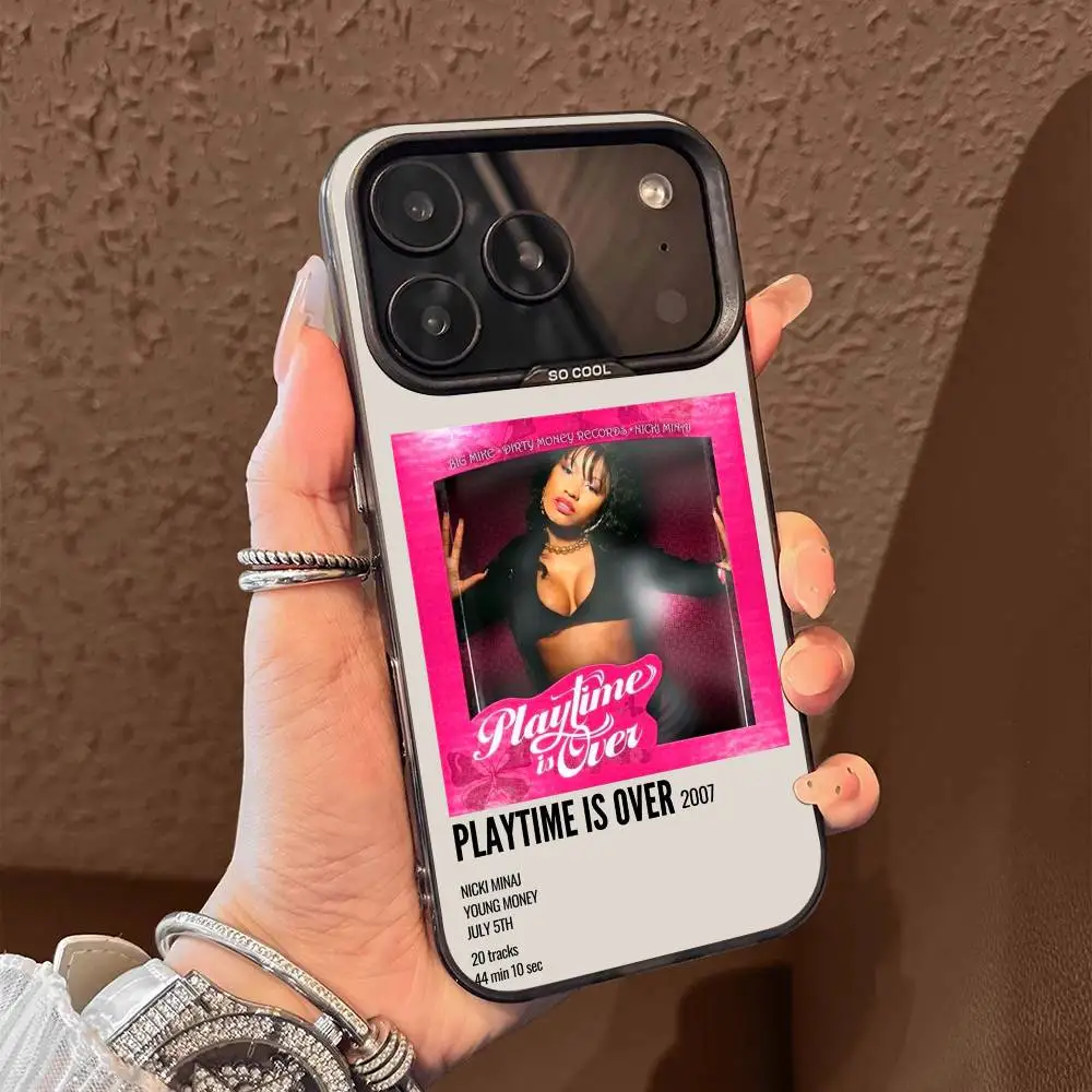 حافظة هاتف N-Nicki Minaj Pink Friday 2 Queen لهاتف iPhone 17,16,15,14,13,12,11,Pro,Max,Plus,E,Air,Mini Black Tpu #6