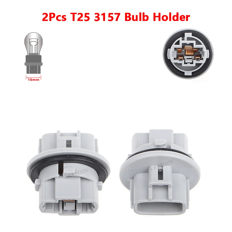 

For Toyota Highlander 2013 Turn Signal Light Socket 3157 Bulb Holder Car Lamp Replacement Parts 2PC