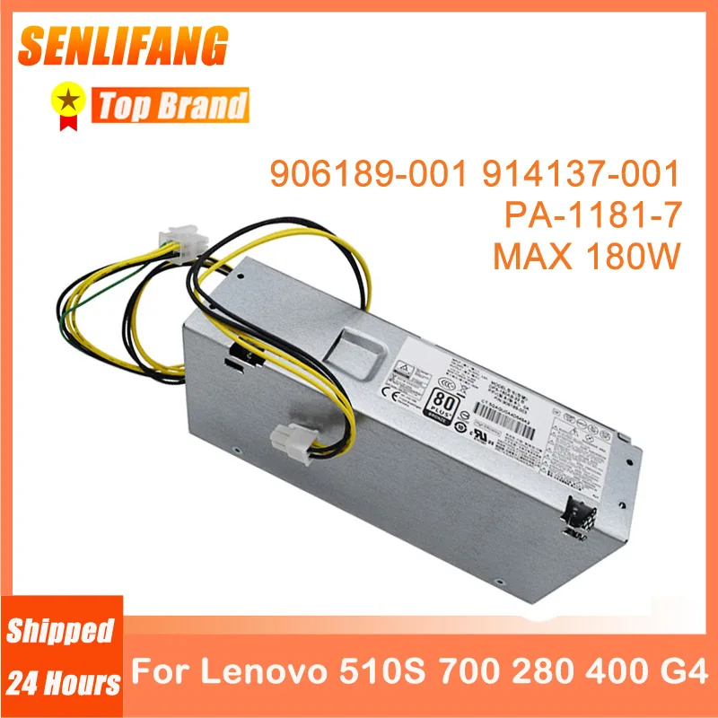 

Brand new 906189-001 914137-001 PA-1181-7 180W SFF DPS-180AB-22 B, FCF011,6+4 PIN Power Supply For Lenovo 510S 700 280 400 G4