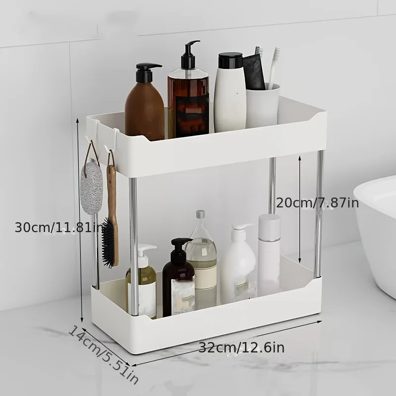 1pcBathroom sink kitchen countertop storage rack bathroom supplies snack storage rack washbasin narrow seam rack toilet