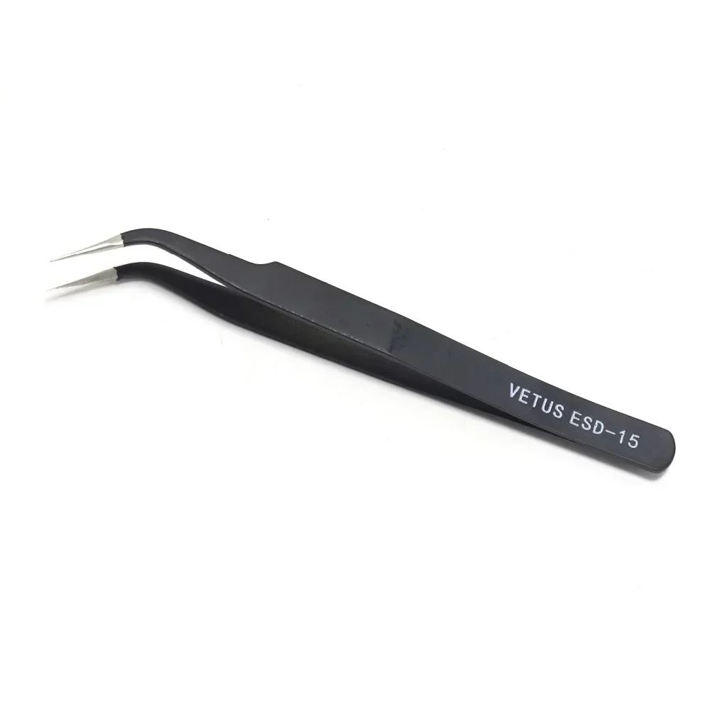 100% original VETUS anti-static stainless steel tweezers ESD-10/11/12/13/14/15