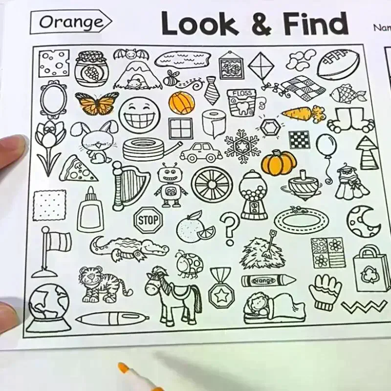 Exciting Enlightenment Coloring Game Book; Enhancing Children's Concentration