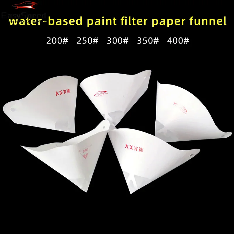 Car Paint Spray Mesh Paper Filter Purifying Straining Funnel Disposable Paint Filter Conical Nylon Micron Paper Funnels Tools