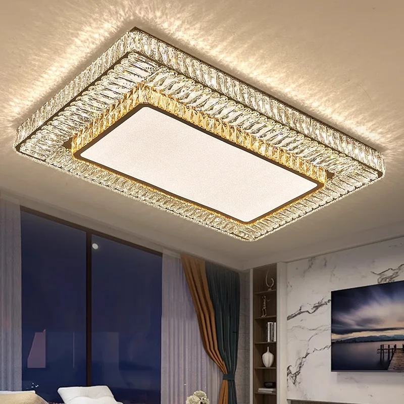 Plafonnier LED en Clip localité au Design Moderne, Luminaire Décoratif d\'Nik, Lumière à Intensité Réglable, avec Télécommande, Idéal pour un Salon