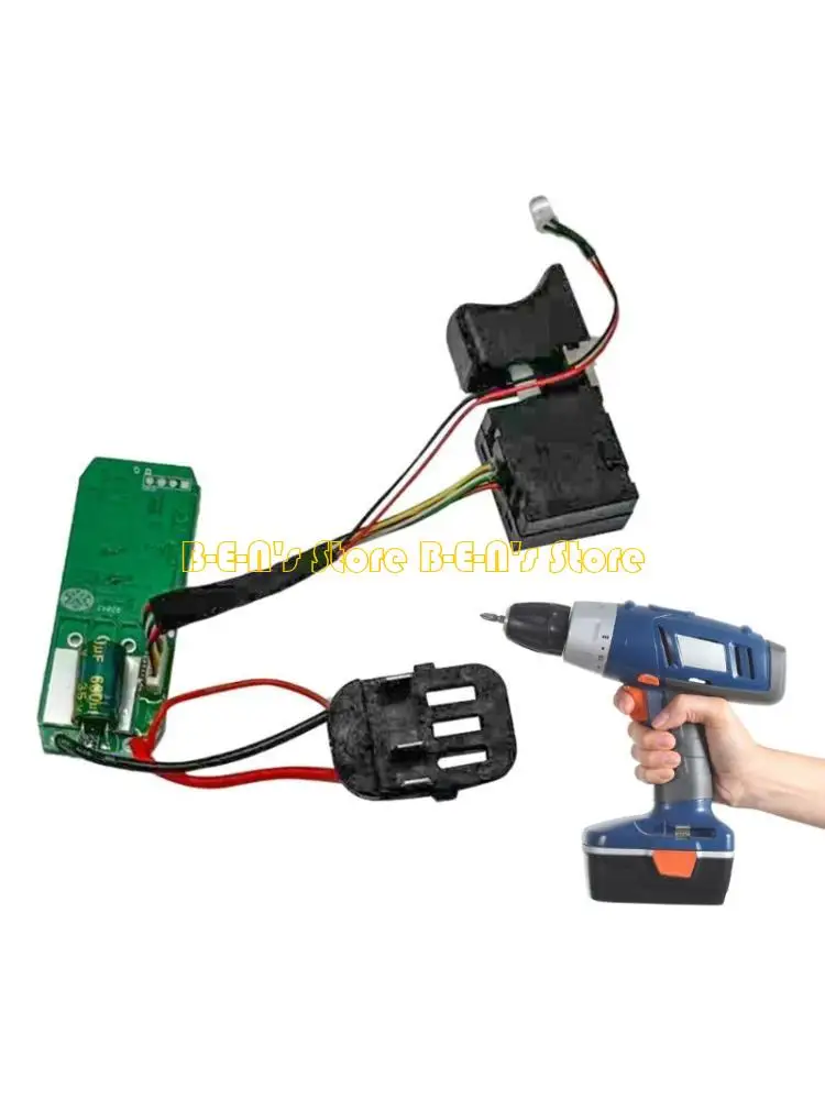 Y1AD Three Pin Connector Control Board Switches Assembly for 16.8V Brushless Drills Home Renovation Projects