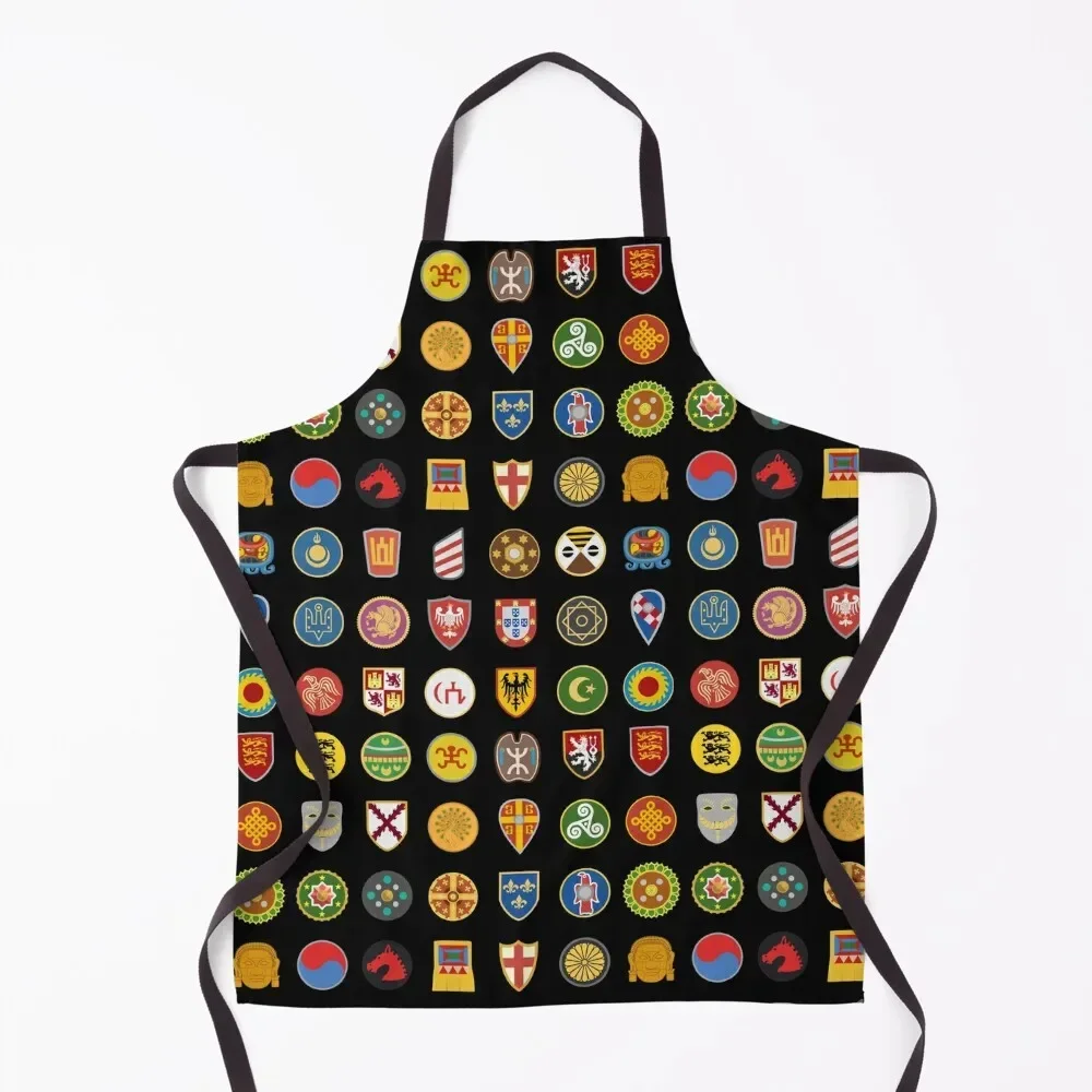 

Civilizations emblems Apron professional hairdresser professional hairdressing Manicurists Apron