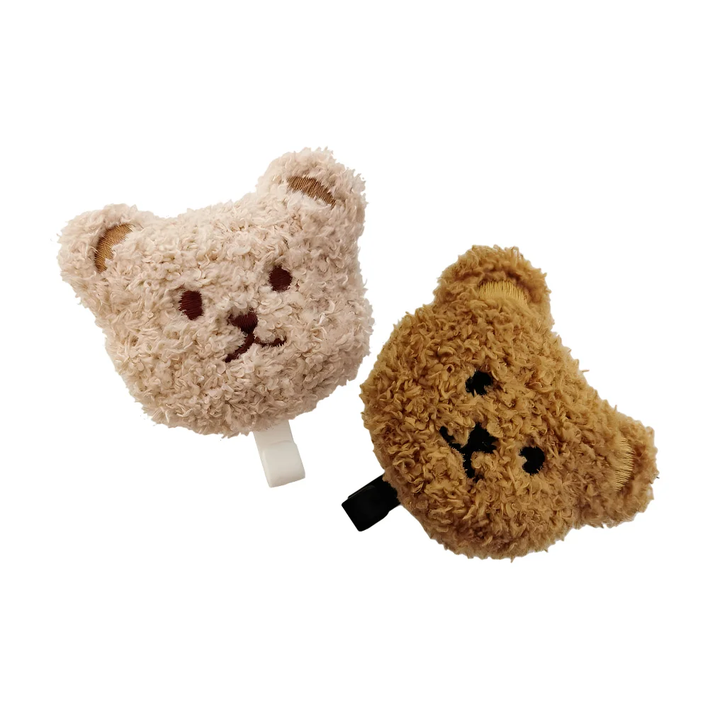 2 Pcs Plush Bear Hook Wall Towel Heavy Duty Hooks Hanging Mount Hanger Sticky Kitchen Adhesive Decorative Cute