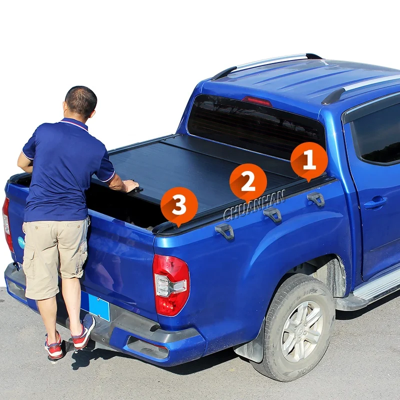 

Pickup Truck Retractable Cover Roller Lid Hilux Revo Roll up Tonneau Cover for 2019 toyota Hilux Isuzu Dmax Ranger