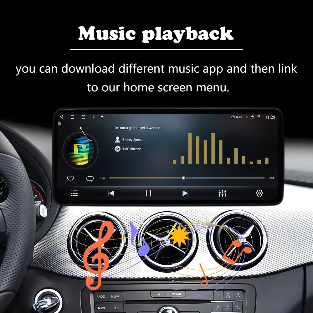 الملاحة GPS أندرويد السيارات اللاسلكية CarPlay لبنز GLE / GLS 2015- 2019 راديو السيارة الوسائط المتعددة نظام تحديد المواقع نافي DSP ستيريو شاشة تعمل باللمس #3