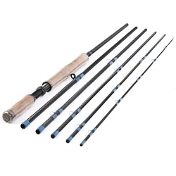 13ft 3.9m 8wt-9wt 14ft 4.2m 9wt-10wt Carbon Spey Rod Fly Fishing Pole Medium-Fast 6 Pieces Section Cork Handle Fighting Butt