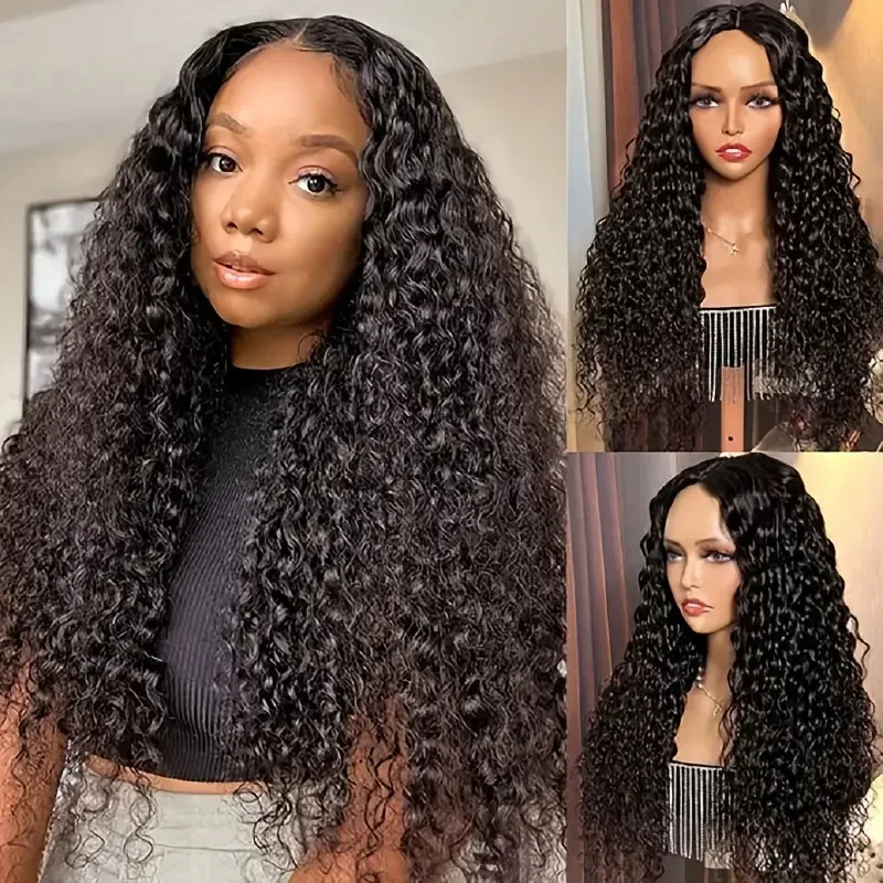 

European and American Fashion Women's Front Lace Trim Hair African Small Curly Full Wig